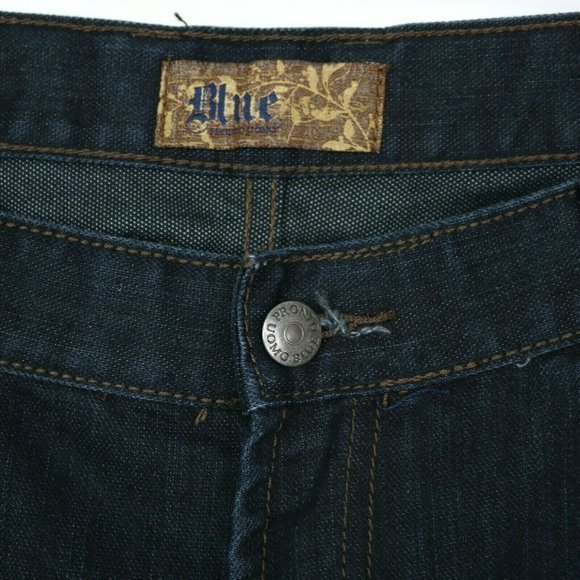 Blue Pronto Uomo Straight Leg Jeans Dark Big & Tall 40‎ X 38 Act 39 X 39 - Picture 10 of 12